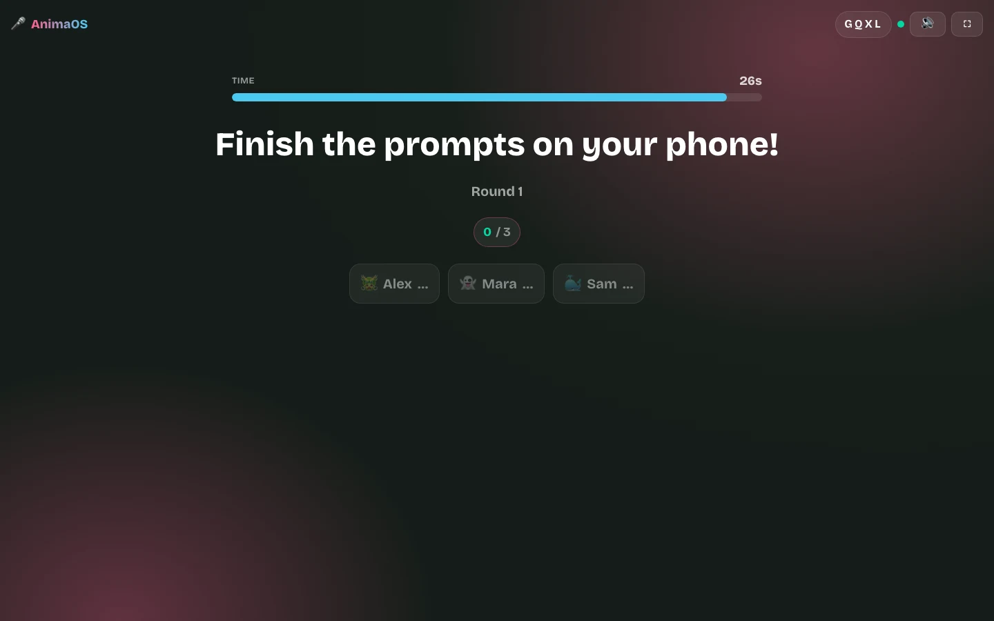 QuipClash shared screen